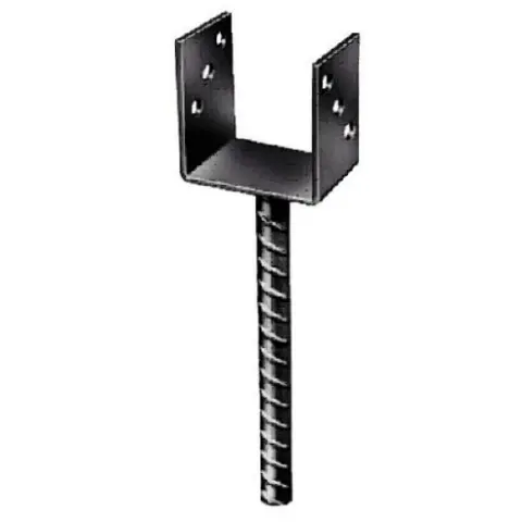 Pfostenträger u-riffeldolle 121mm