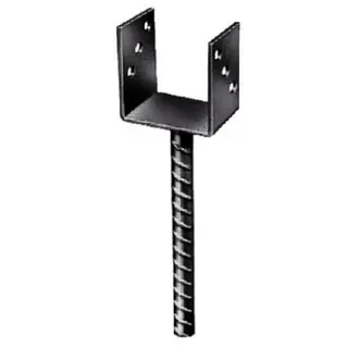 Pfostenträger u-riffeldolle 121mm