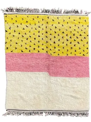 Mid-Century Berber Beni Ouarain Rug - Vloerkleed - 305 cm -