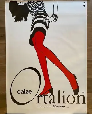 René Gruau - Calze Ortalion - Jaren 1980