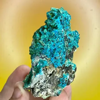 KLASSIEKE PLAATS - Chrysocolla met Malachiet - 7×4×3 cm -