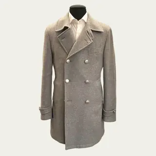 Tagliatore - Royal Navy Wool Coat Double Breast New Made in