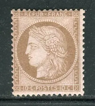 Frankrijk 1873 - Superbe & Rare n° 58 Neuf ** Signé Calves