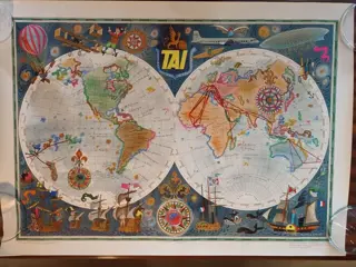 BAYLE Luc-Marie (1914-2000) - Planisphère pour la compagnie