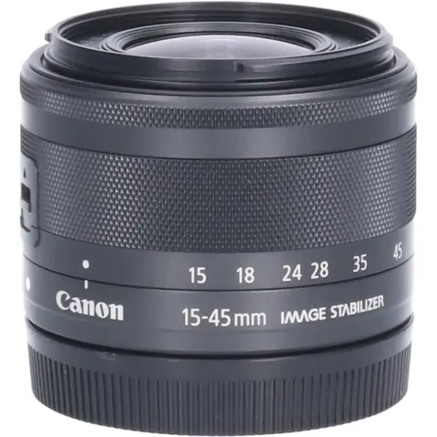 Tweedehands Canon EF-M 15-45mm f/3.5-6.3 IS STM - Zwart CM2660