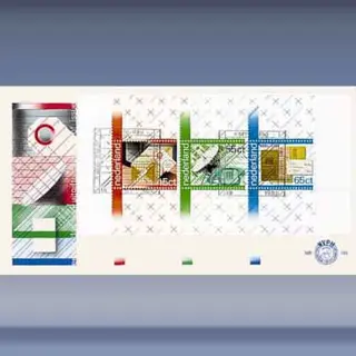 100 jaar PTT met blok (1981)