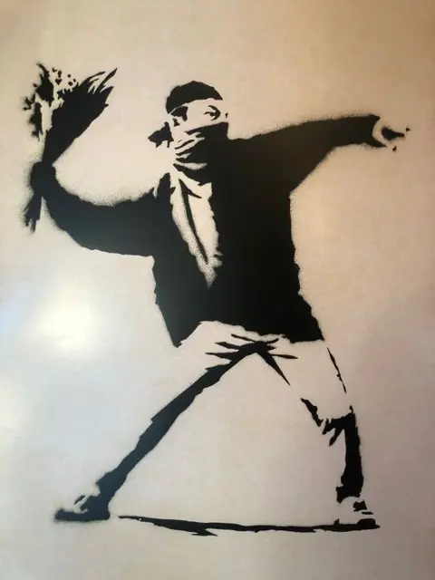 Banksy (after) - Flower Thrower - 2003