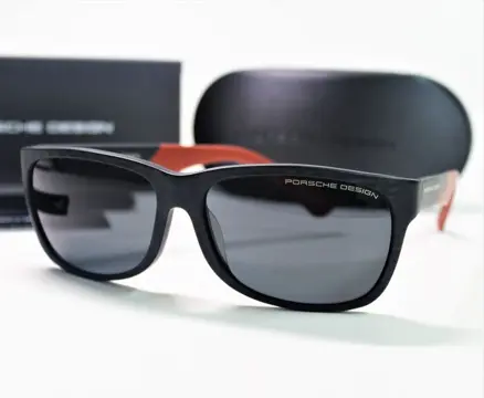 Porsche Design - P8907-C grau, schwarz, rot - Zonnebril