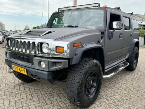 Hummer H2 6.0 V8 LPG Grijs kenteken Verhoogd Verbreed Youngtimer