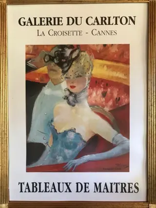 Jean gabriel domergue - Couple au theâtre - 1950