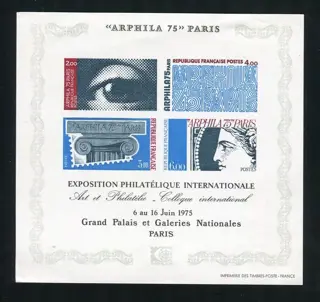 Frankrijk 1975 - Rare ARPHILA deluxe proof block