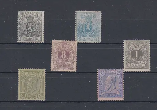 België 1884/1866 - Kleine Leeuw - OBP :23/24 (*) , 28,43,47/48*