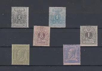 België 1884/1866 - Kleine Leeuw - OBP :23/24 (*) , 28,43,47/48*