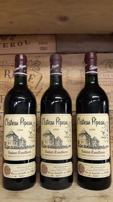 1990 Chateau Pipeau - Saint-Emilion Grand Cru - 3 Flessen