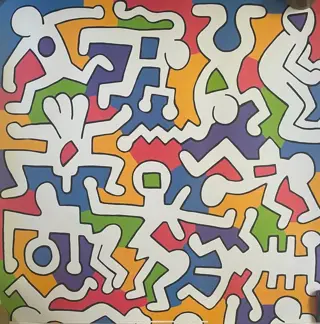 Keith Haring - Backdrop ( Size XXL ) - Jaren 1990
