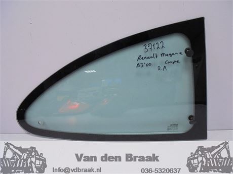 Renault Megane Coupe 1996-2002 Zijruit rechts achter