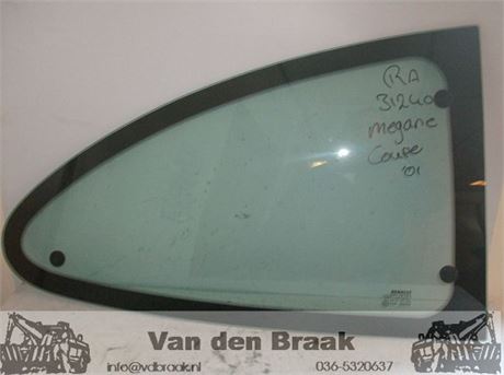 Renault Megane Coupe 1996-2002 Zijruit rechts achter