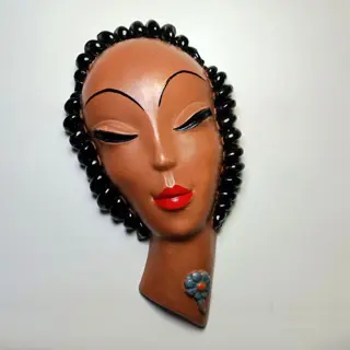 Kolozsvári Ceramic - Art Deco Vrouw Muurmasker
