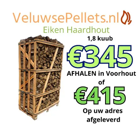 Eiken Haardhout 1,8 m3 €345