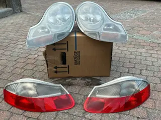 Porsche boxster koplampen, set witte pinklichten (1é. Mod.)