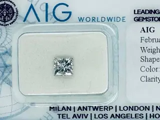 1 pcs Diamant - 0.74 ct - Briljant, Prinses - G - SI3