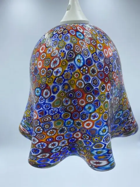 Campanella - Zakdoek hanglamp met Arlecchino murrine tips