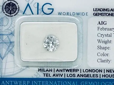 1 pcs Diamant - 1.02 ct - Briljant, Rond - D (kleurloos) -