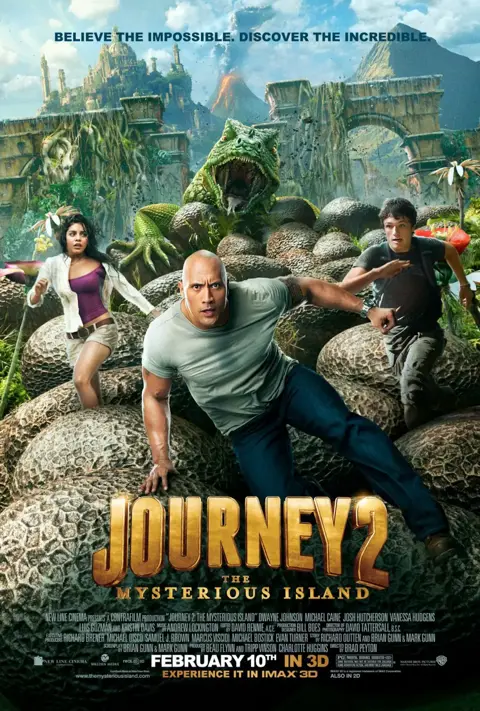 JOURNEY 2 : THE MYSTERIOUS ISLAND filmposter.