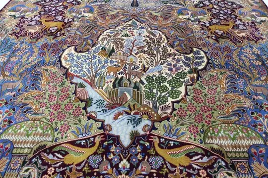 Kashmar Garten Eden - mooi perzisch tapijt - 395 cm - 310 cm