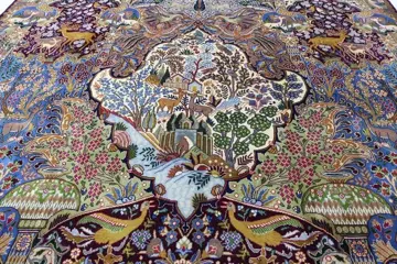 Kashmar Garten Eden - mooi perzisch tapijt - 395 cm - 310 cm