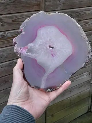 XXL agaat schijf Geslepen - 19×1.5×18 cm - 1.07 kg