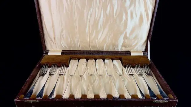 A1 EPNS SHEFFIELD ENGLAND - Visbestek (12) - Verzilverd