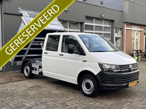 Volkswagen Transporter 2.0 TDI L2H1 DC Kipper open laadbak Airco Bluetooth trekhaak 2200 kg 1e eigen