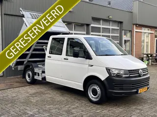 Volkswagen Transporter 2.0 TDI L2H1 DC Kipper open laadbak Airco Bluetooth trekhaak 2200 kg 1e eigen