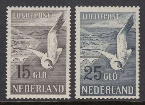 Nederland 1951 - Luchtpost zeemeeuwen - NVPH LP12/LP13