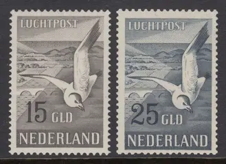 Nederland 1951 - Luchtpost zeemeeuwen - NVPH LP12/LP13