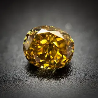 1 pcs Diamant - 0.36 ct - Ovaal - fancy diepbruinachtig