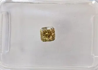 Diamant - 0.37 ct - Cushion - Elegant diep grijsachtig