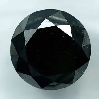 Diamant - 4.38 ct - Briljant - Kleurbehandeld, Black - N/A