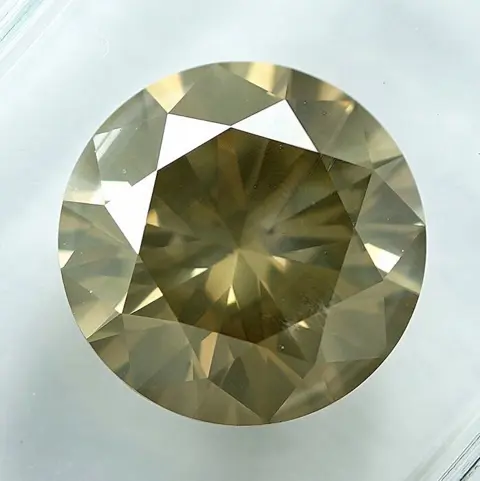 Diamant - 2.04 ct - Briljant - Natural Fancy Brownish