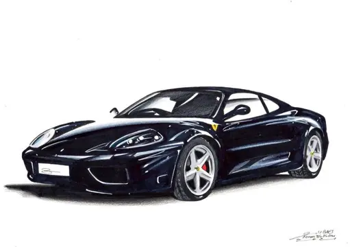 Afbeelding/illustratie - Ferrari 360 Modena, Dessin