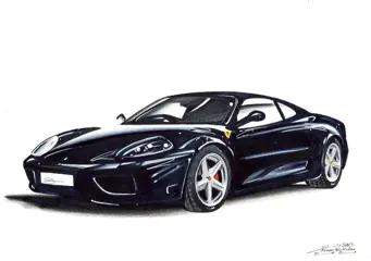 Afbeelding/illustratie - Ferrari 360 Modena, Dessin