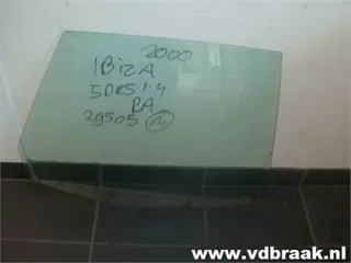 Seat Ibiza 5 deurs 1993-2002 Portierraam rechts achter