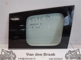 Mazda 5 2005-2010 Ruit rechts achter (plak)
