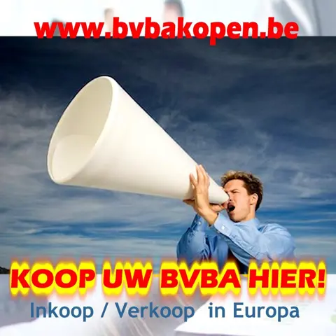 Lege Schone BV-GMBH-BVBA met bankrekening en actief BTW nr.