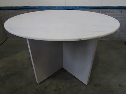Ronde tafel marmer Ø120cm.
