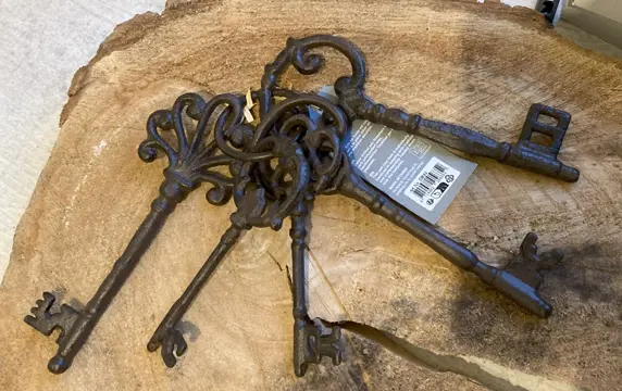 GIETIJZEREN SLEUTELBOS GROOT KLASSIEK NIEUW