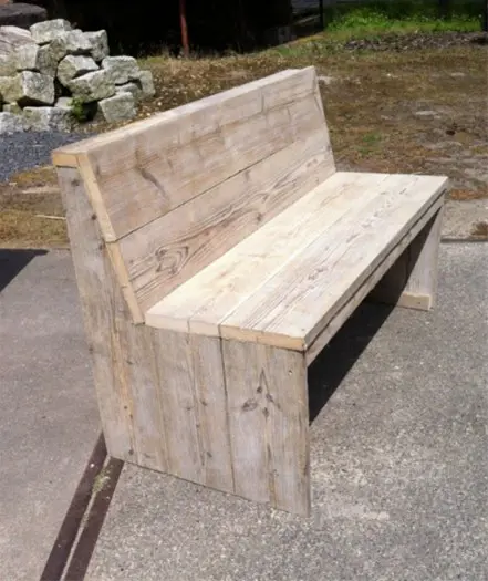 Bank van steigerhout 1, 60m