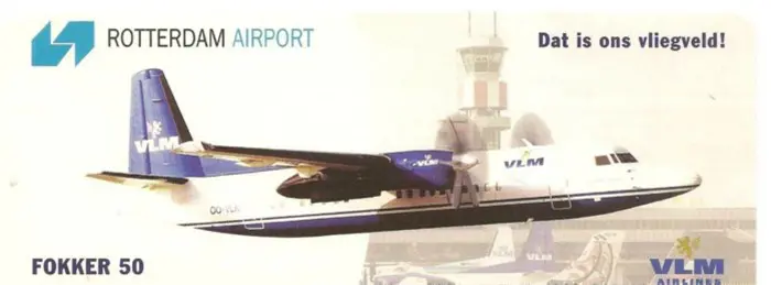 Sticker Rotterdam Airport VLM