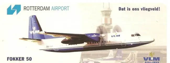 Sticker Rotterdam Airport VLM